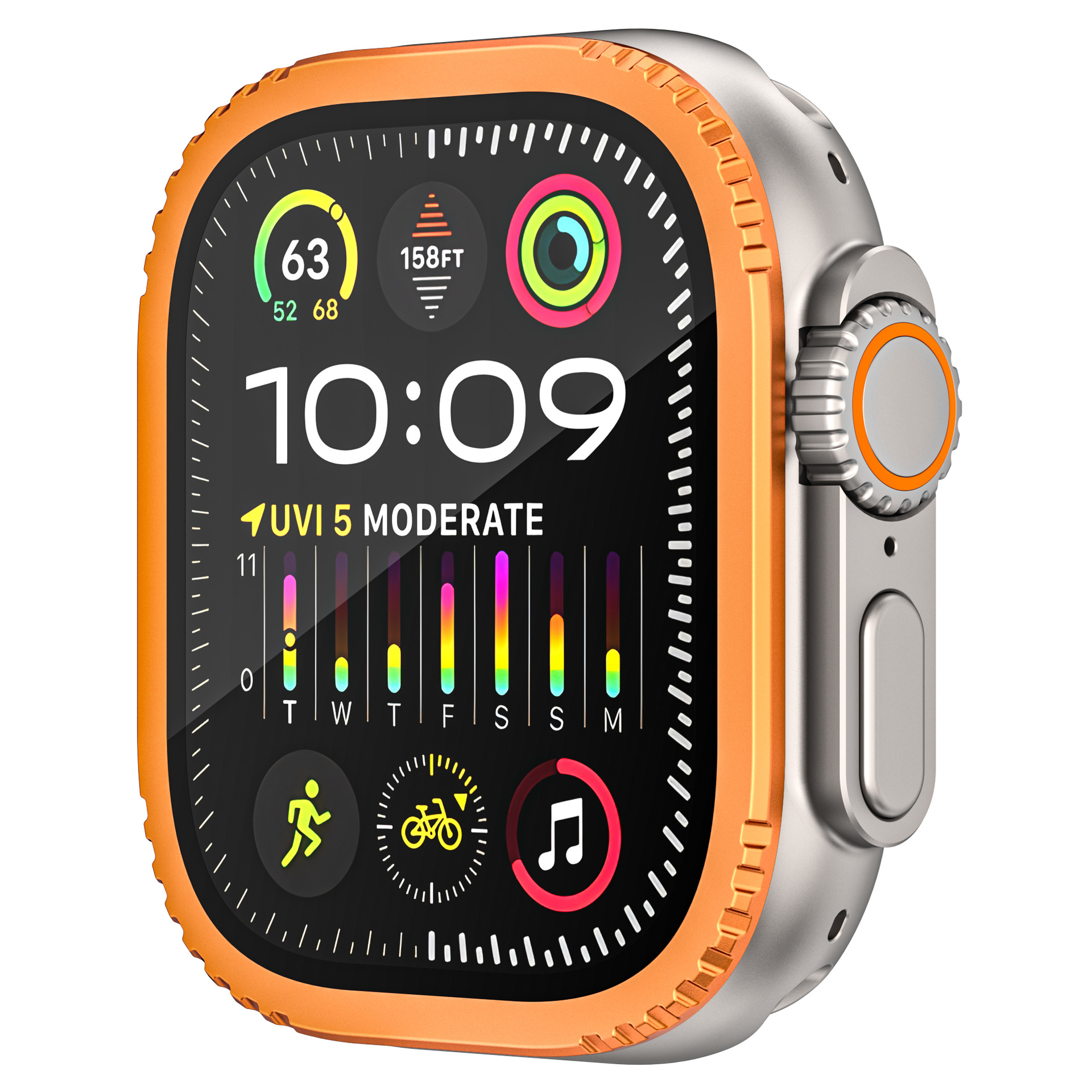 For Apple Watch S8 HD dust-free film aluminum alloy frame explosion-proof tempered film Apple iwatch protective film