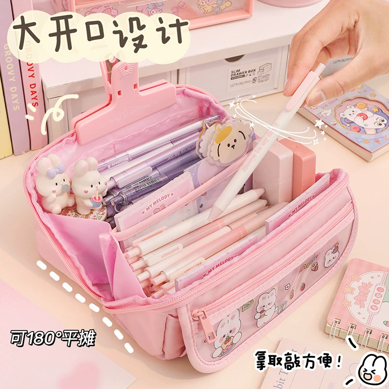 Capacious pencil case organizer bag, multi-compartment waterproof, 9-layer large capacity