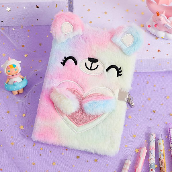Cartoon plush laptop for students