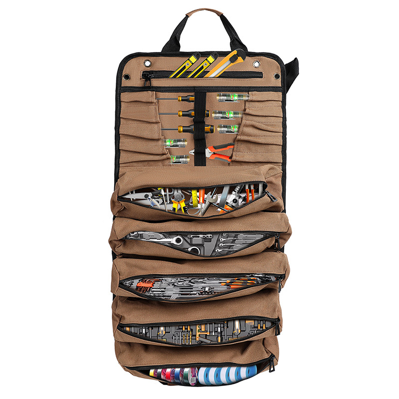 Suministro directo de fábrica transfronteriza herramienta de lona bolsa de almacenamiento de coche bolsa de almacenamiento eléctrica hardware herramienta de múltiples funciones del coche