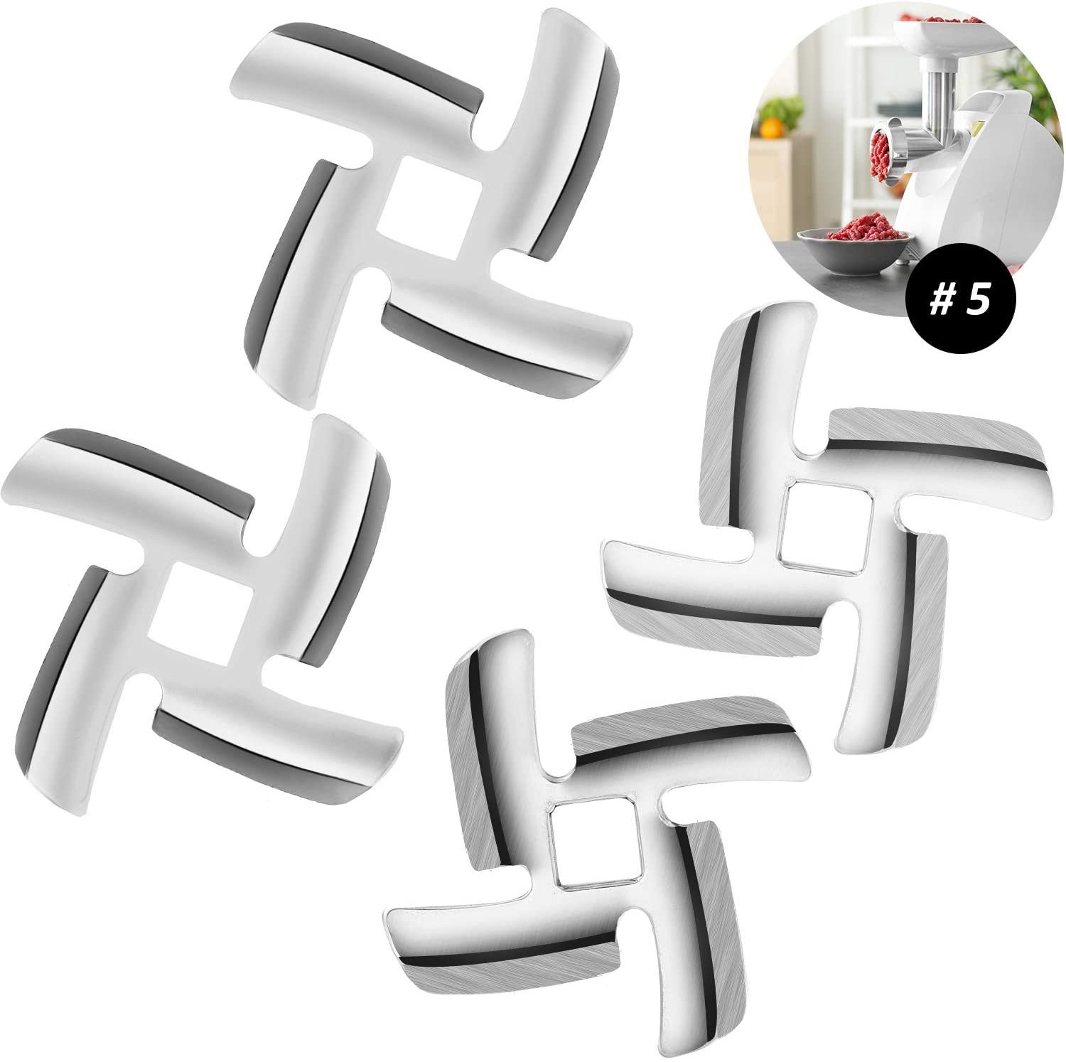 跨境家用絞肉機配件不鏽鋼刀網刀片灌腸機通用刀盤篦子孔板