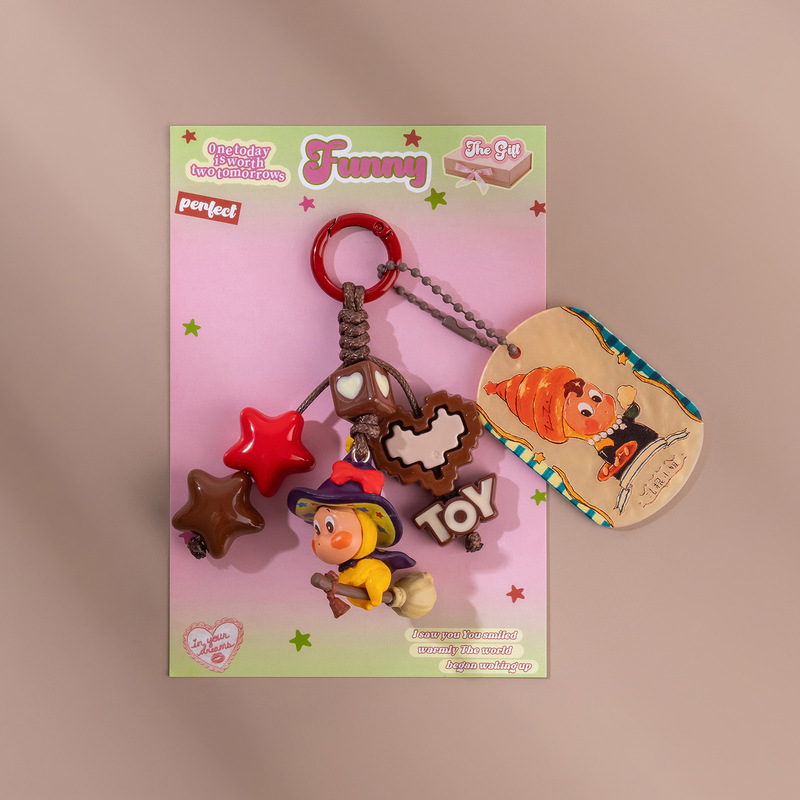 Original Keychain Dopamine Phone Accessory Handmade Bag Charm Cross-Border Live Streaming Hot-Selling Wholesale