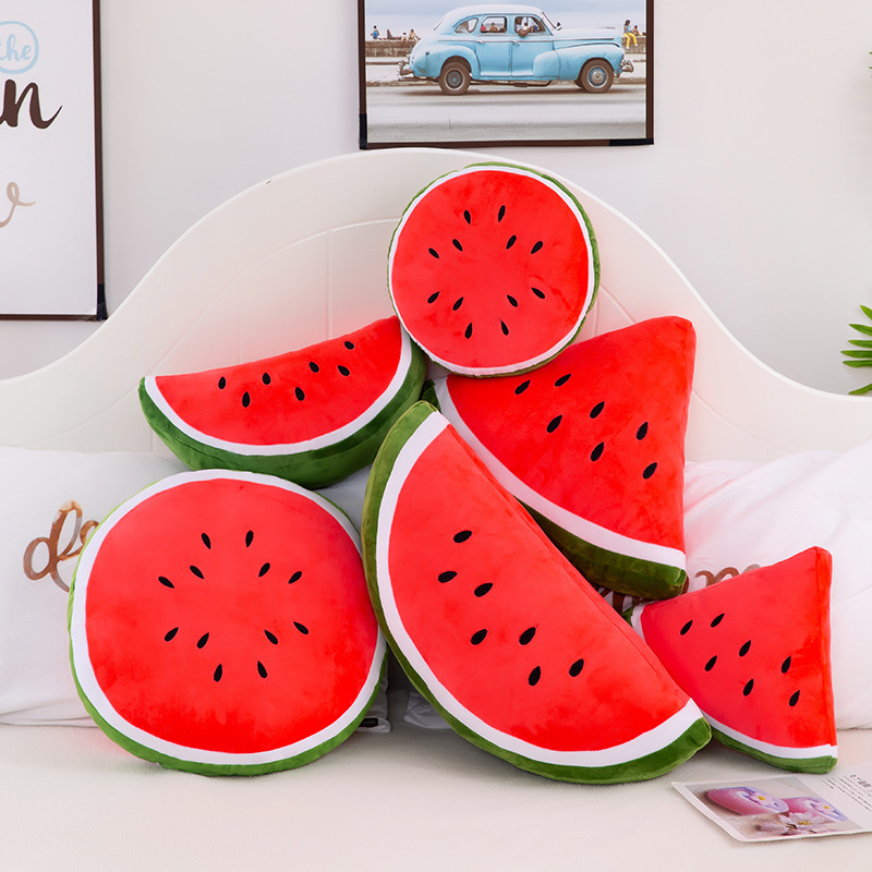 New simulation fruit pillow, watermelon cushion, plush toy, office chair sofa cushion, stuffed doll New simulation fruit pillow, watermelon cushion, plush toy, office chair sofa cushion, stuffed doll