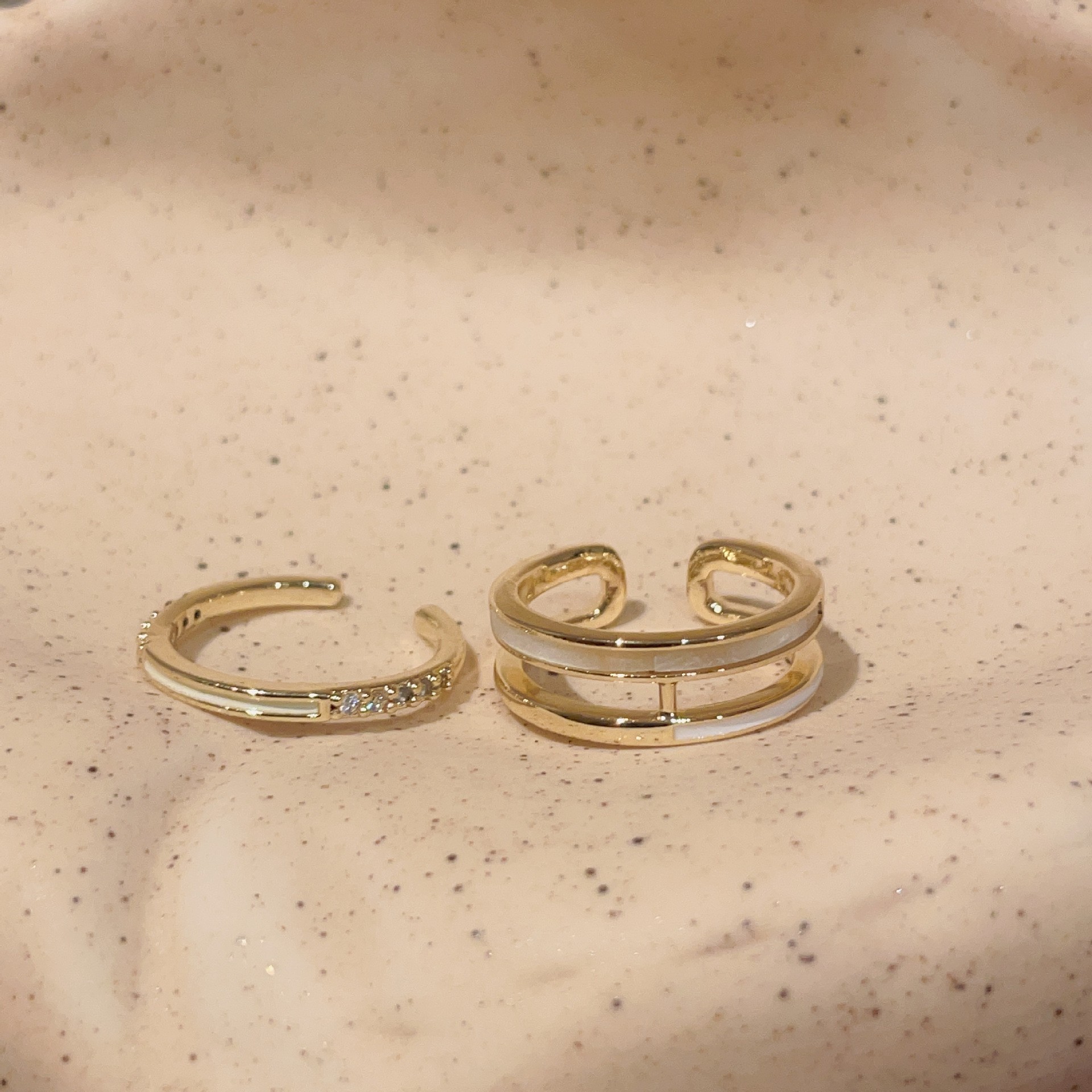 18 # anillo-oro (oro real chapado)