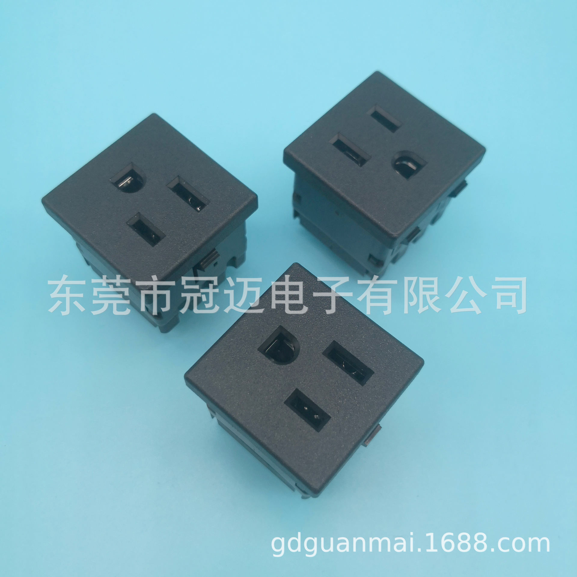 BS-U15-48A 美式三孔AC插座 美标 美规 储能电源 逆变器 15A125V