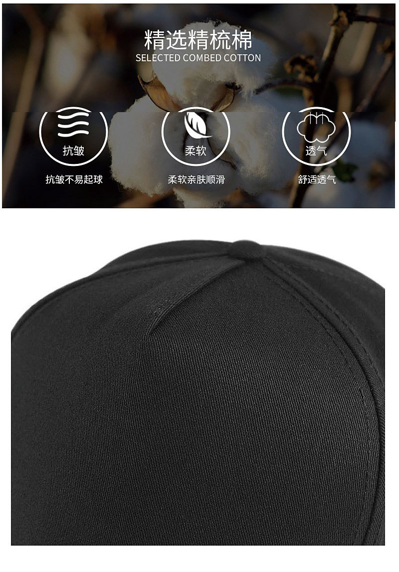 XXL-Übergröße, 100 % Baumwolle, Baseballkappe mit hoher Krone, atmungsaktiv, verstellbar, für Herren mit großem Kopf, Größen 56–60 cm bis 61-65 cm – Detail 4