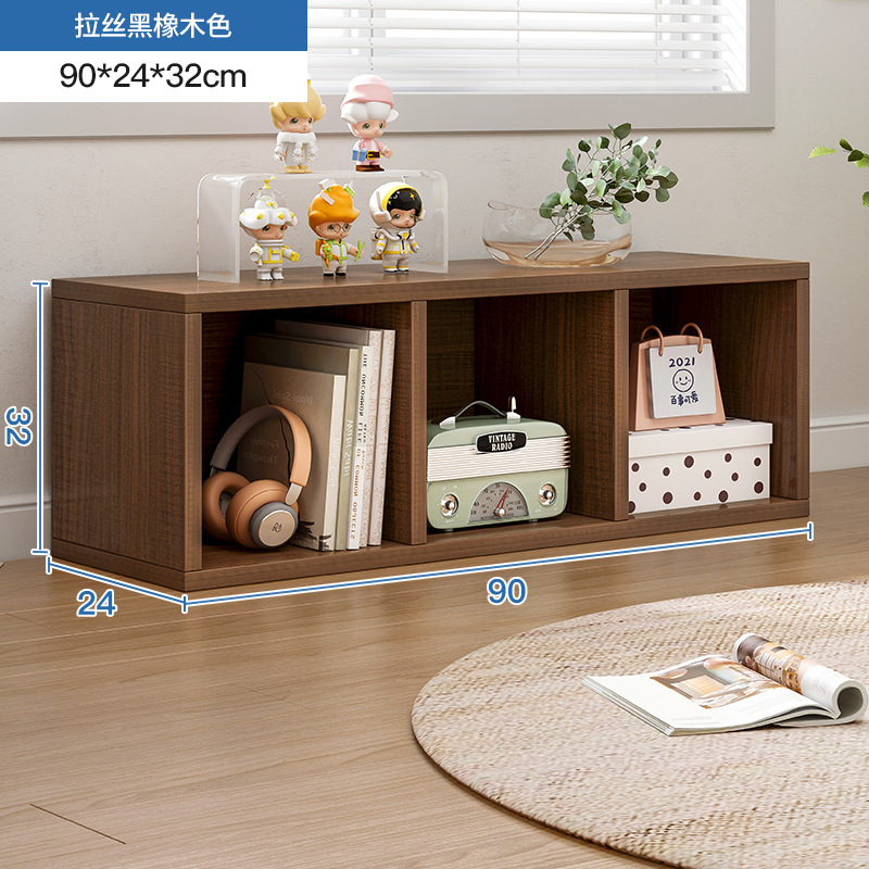 Estantería Estante de piso a techo Estante para libros simple Gabinete a cuadros para el hogar Gabinete de ocho compartimentos Sala de estar Gabinete corto Gabinete de almacenamiento Gabinete de almacenamiento