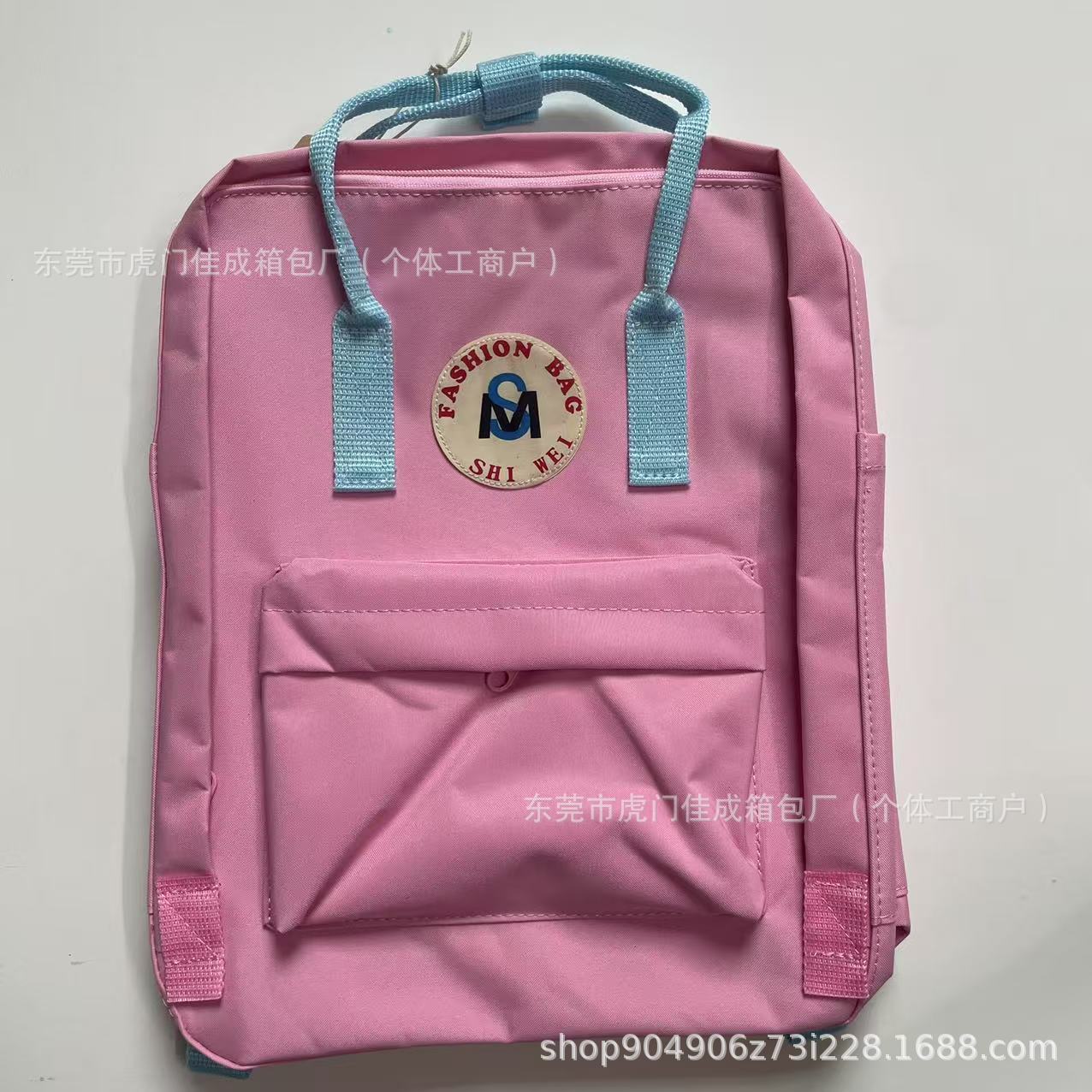 밝은 핑크 스카이블루 리본