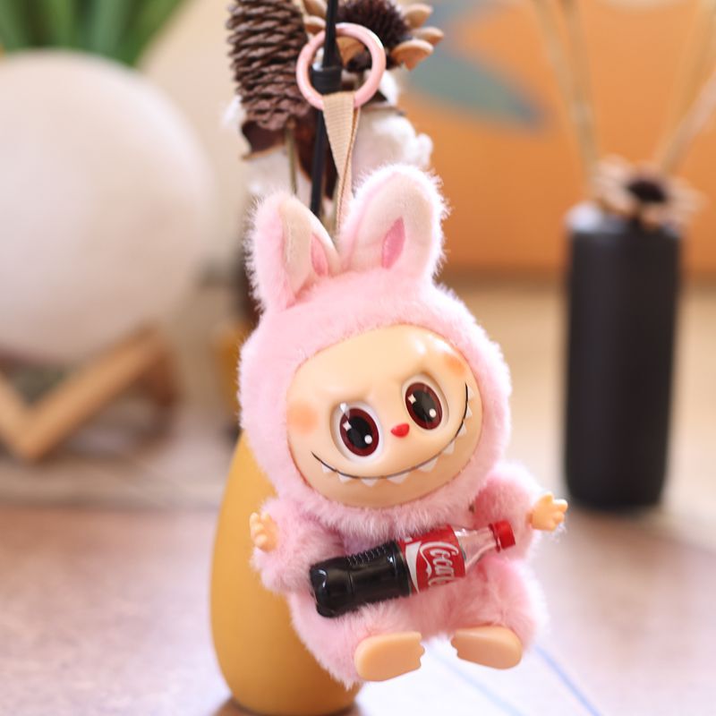 かわいいコーラビニールウサギペンダントぬいぐるみ人形バニーバッグペンダントキーホルダー人形|undefined
