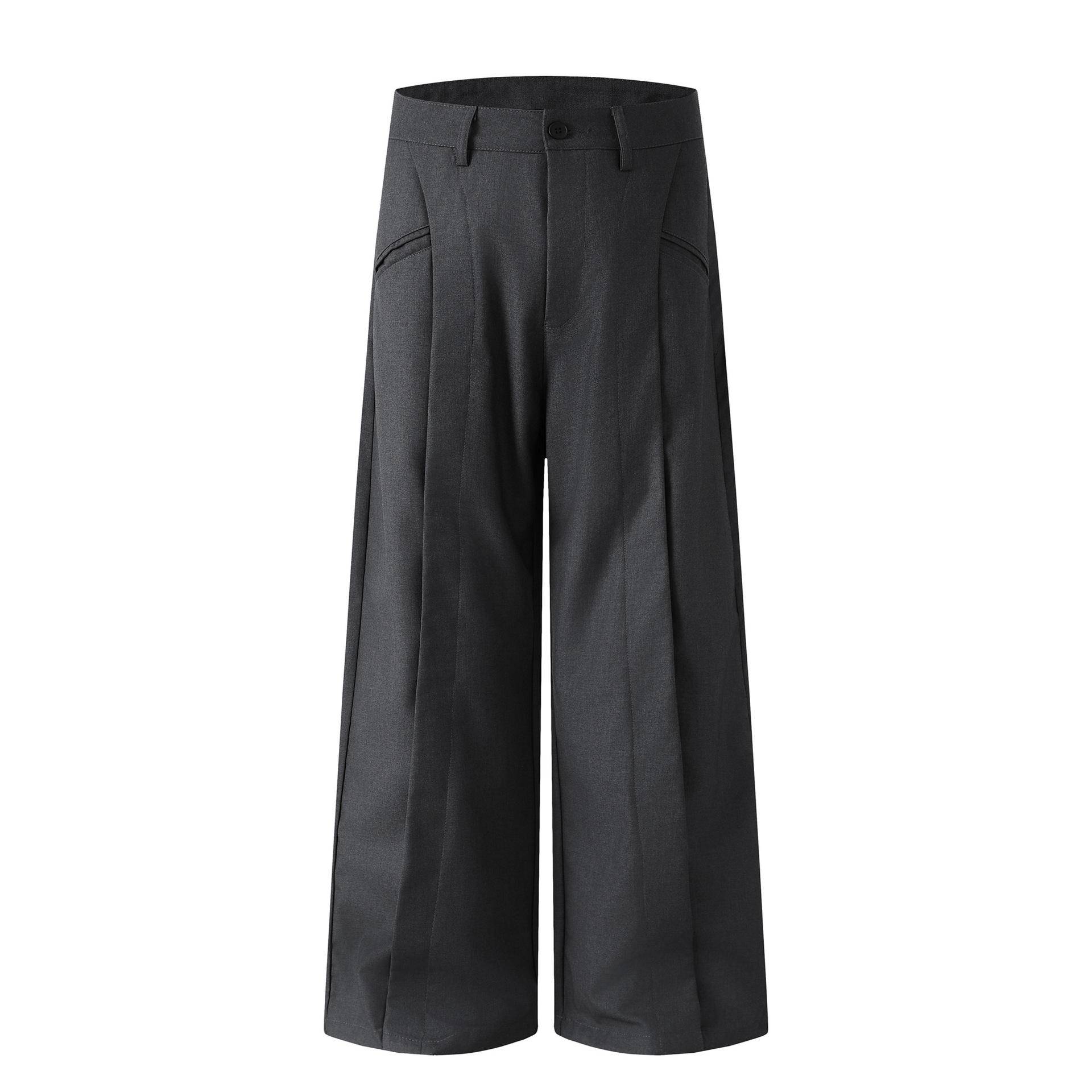 Summer Japanese solid color retro trousers
