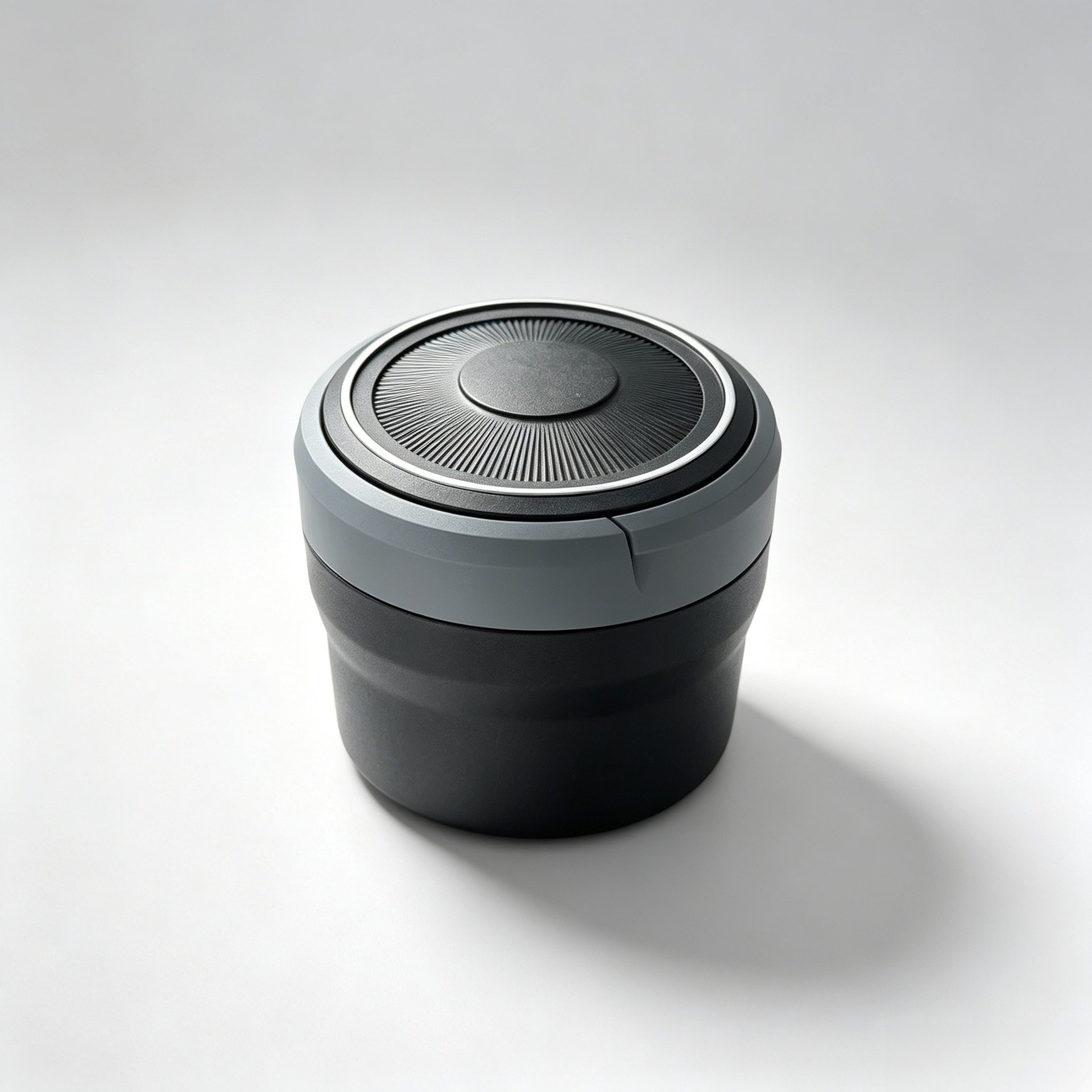 Creative pop-up lid ashtray with light, trendy LED car ashtray, portable mini ashtray