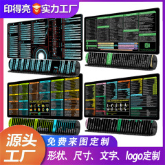 Amazonの人気エクセルワードショートカットキー学習特大コンピュータパッドロックエッジ滑り止めデスクパッド