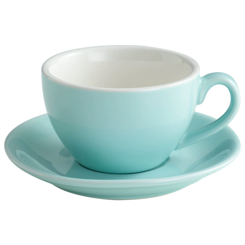 Ceramic coffee cup 220ml European -style small luxury Kabuccino Kara Flower Cup Sites Concentrated Cup Latte Cup