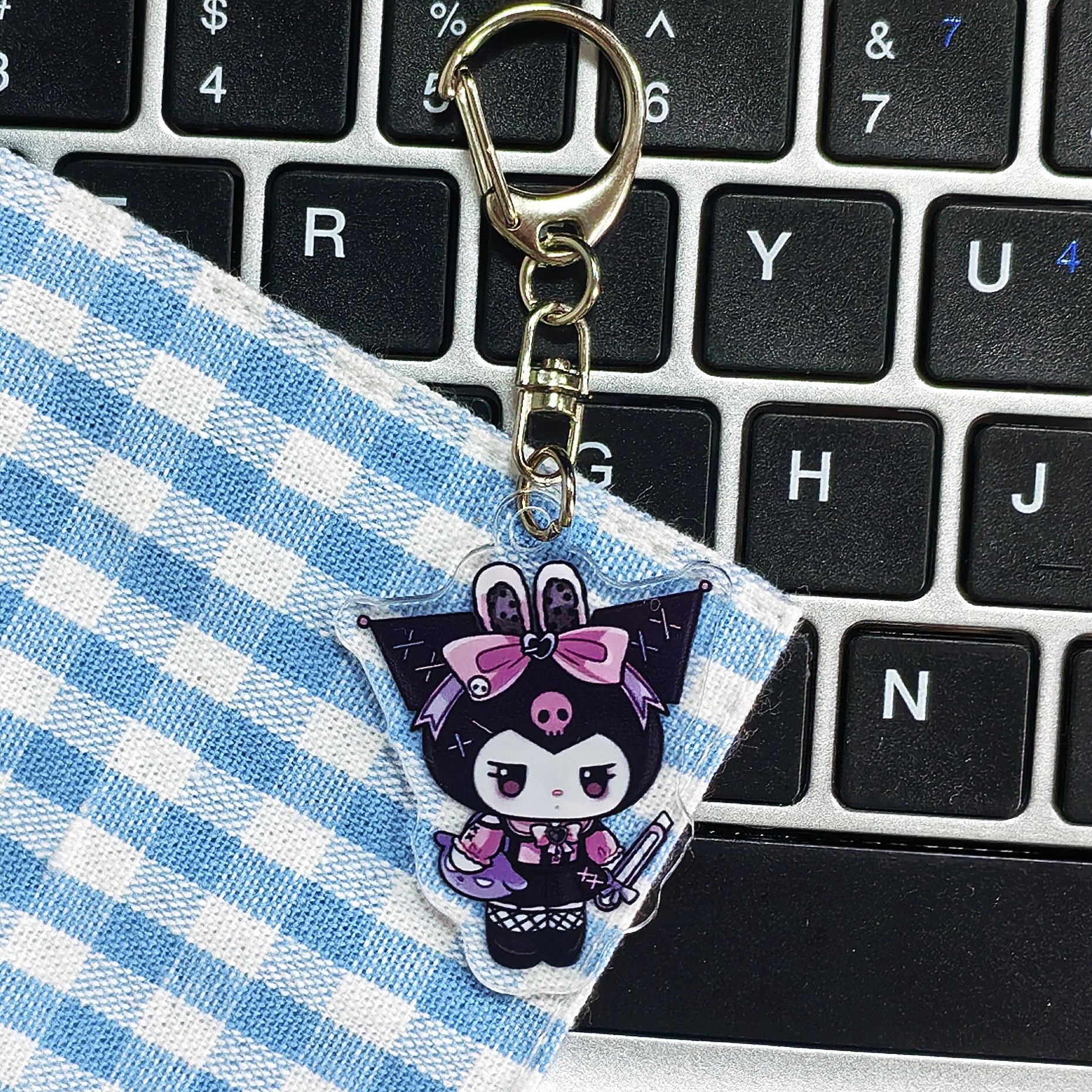 クロミ美楽ティ小衆暗黒風アクリルキーホルダー少女心三麗鴎カップルストラップアクセサリー