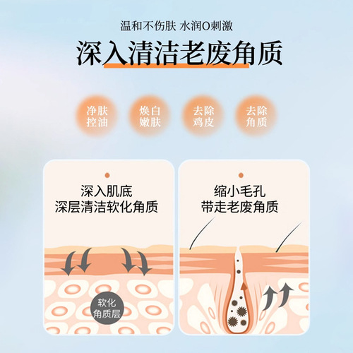 Lily Yan Family Aloe Exfoliating Gel Deep Cleansing Facial Gentle Dead Skin Removal Face and Body Rubbing Treasure