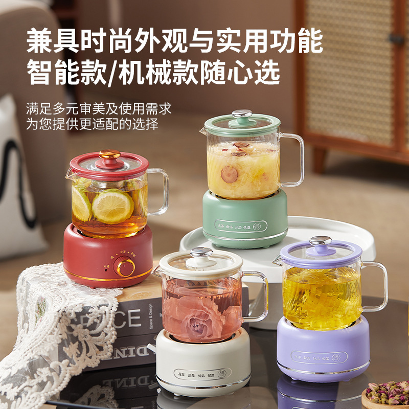 纯玻璃养生壶礼盒装花茶壶办公室小型煮茶器烧水壶养生杯活动礼品|undefined