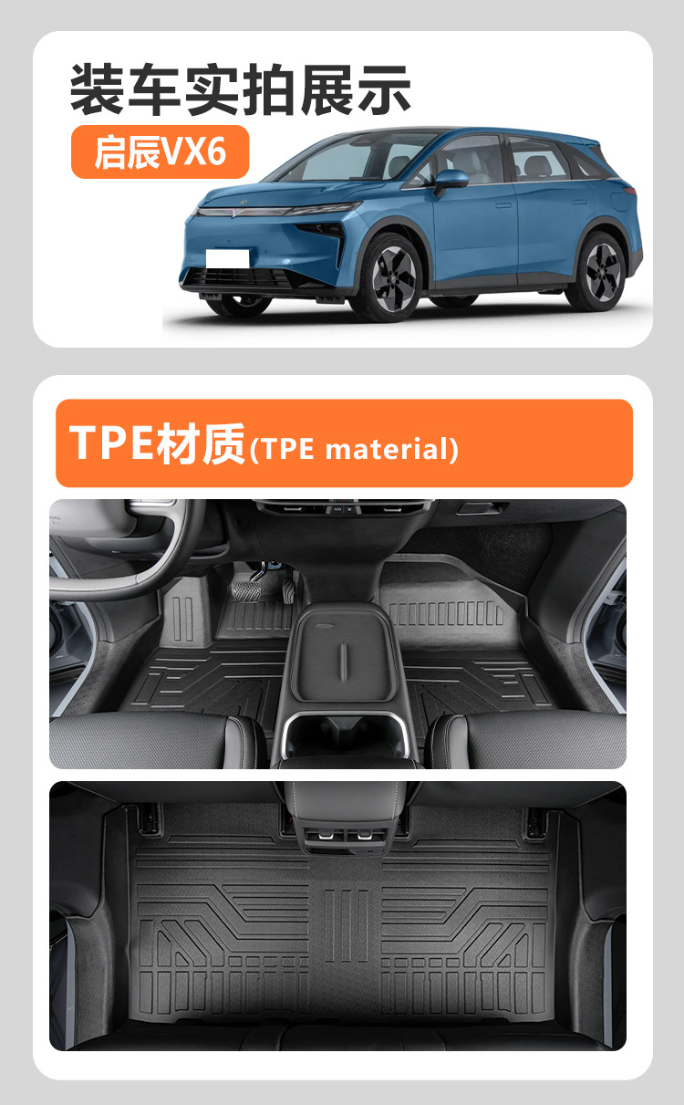 TPE Floor Mats for Dongfeng Venucia VX6 2023-2026