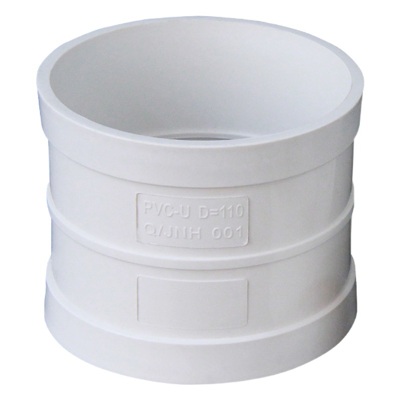 Conexión directa de drenaje de PVC 80100150, junta de abrazadera de tubería de drenaje de diámetro igual, de pasaje directo y engrosada.