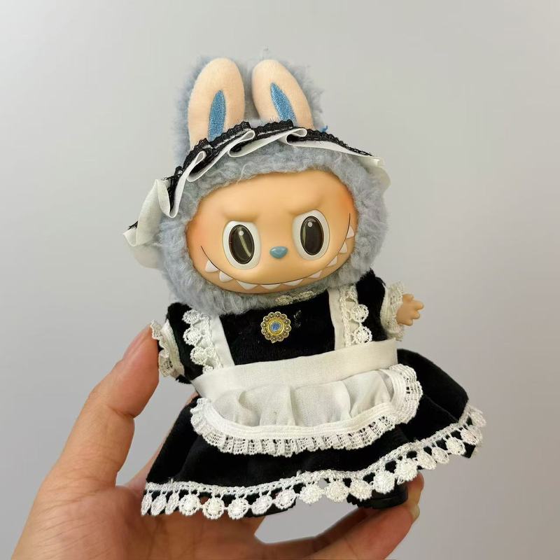 ラブブベビー服、座りパーティー、ベビー服、第一世代と第二世代のラブブビニールペンダント服、ぬいぐるみ、キュートで超かわいい|undefined
