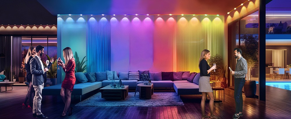 Eaves Lights Värikkäät Bluetooth Tuya WIFI Ääniohjaus IP67 Motion Ambient Lights Seinävalot sisätiloihin_voghion.com