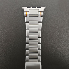 適用蘋果手錶applewatch Ultra金屬不鏽鋼磁吸扣錶帶iwatch手錶帶