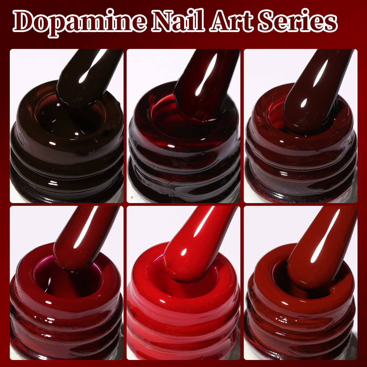 La serie de esmalte de uñas rojo Anchor 2026 nuevo vinos blanqueadores rojos para la tienda de uñas