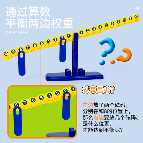 Cross-border digital balance kindergarten digital addition and subtraction enlightenment teaching aids parent-child children's balance early education educational toys