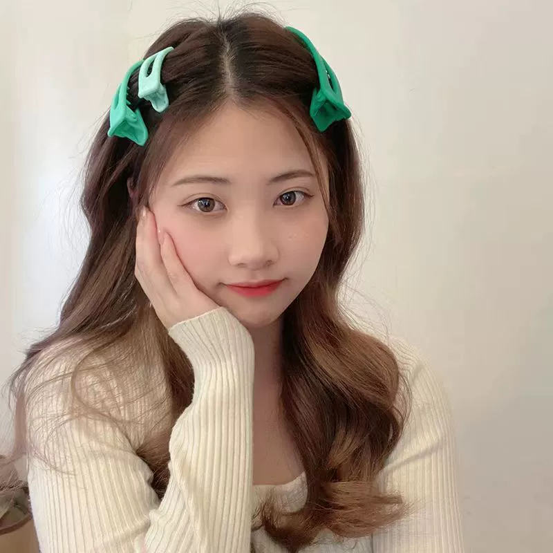 Матовая модная заколка для волос, аксессуар для волос, хвост, невидимки, простой и элегантный дизайн, градиент
