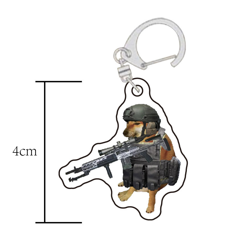 Dark Zone Break Cheems Dog Fix vs God of War perímetro colgante emoticon extraño bolso llavero colgante acrílico image 13