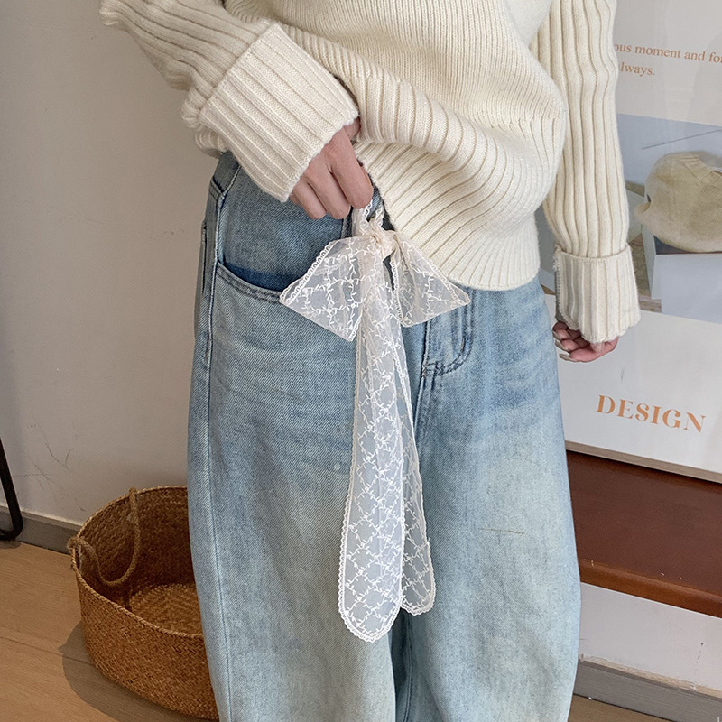 Buñuelo de encaje, correa de cabello de mujer, Han Fan Sen, correa de cabello, buñuelo de moda, buñuelo decorativo de flores huecadas, buñuelo de pañuelo