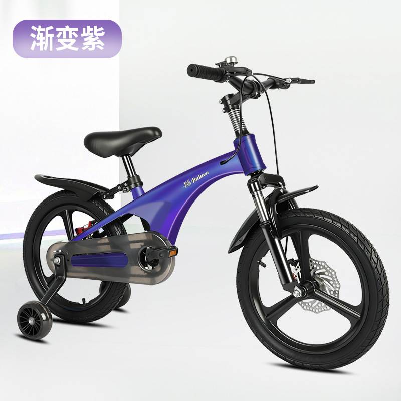 Bicicleta infantil de aleación de magnesio nueva para niños y niñas de 2-3-5-7-9 años, bicicleta para bebés de 14/16/18 pulgadas