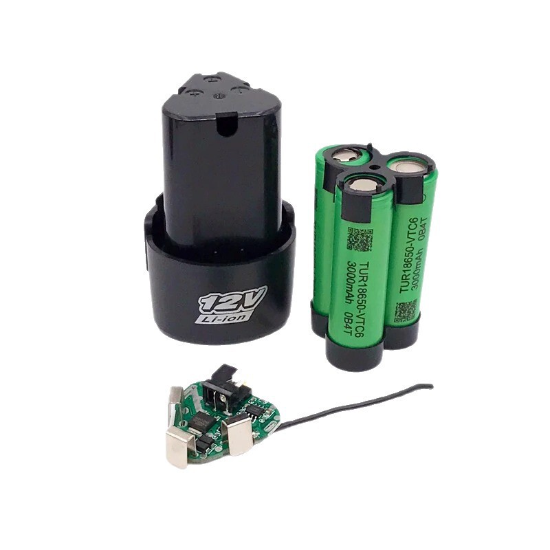 3S10.8V12V 電気ドリルバッテリーボックス 18650 リチウム電池シェル ShuraShrika 牧用 BMS ボード付き|undefined
