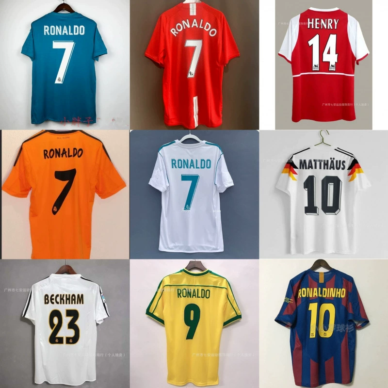 Ретро футбольная форма Бока Хуниорс Карлос Н'Доро Баджо Бекхэм АС Рома Неймар Тини