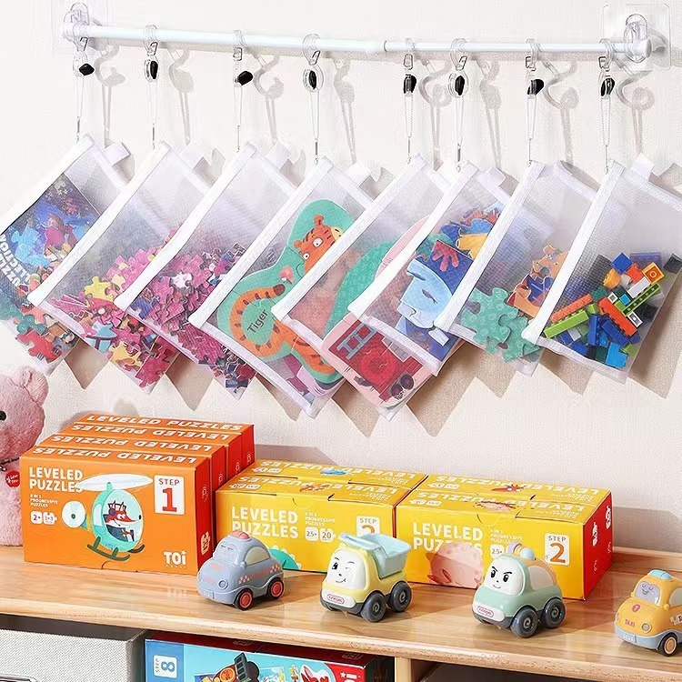Toy Puzzle Storage Bag Gods Bag Lego Small Particle Building Blocks Card Transparent Children Baby Sorting Artifact