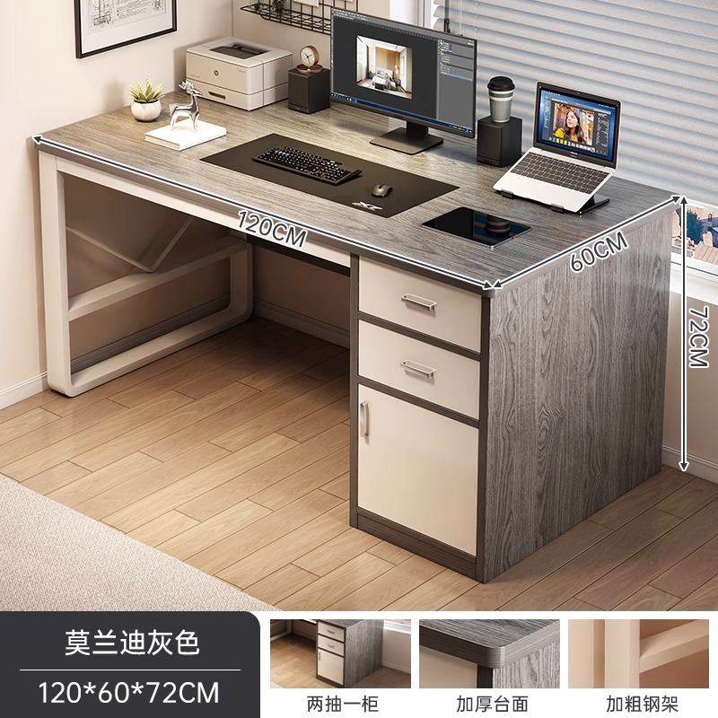 Escritorio para computadora Escritorio Escritorio para estudiantes en casa Casa de alquiler Escritorio de escritura simple Dormitorio Escritorio simple con cajón