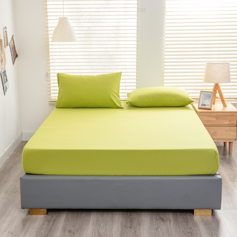 Nuevo 40 algodón lavado con agua cama de algodón sólido simple casa Simmons colchón cubierta de protección antideslizante cama de cama