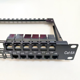 48 Port Utp Super Category 6 Network Patch Panel Modular Cat6A Patch Panel