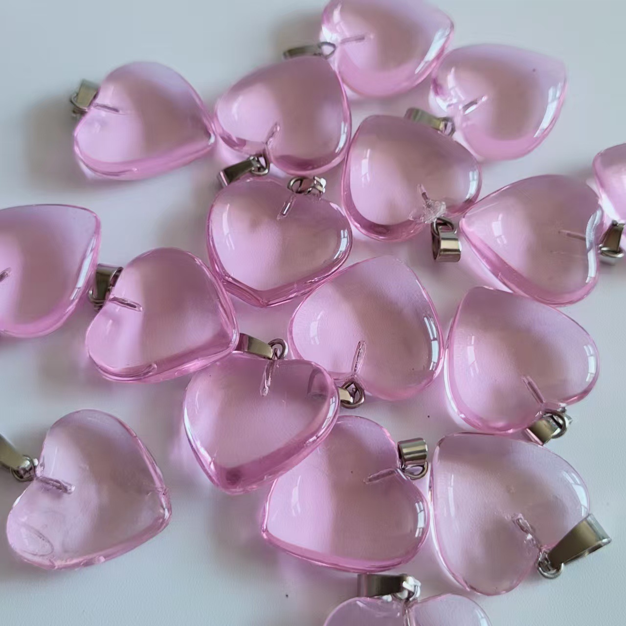 Cruz-frontera piedra natural amor colgante 20mm cristal Ágata en forma de corazón colgante melocotón corazón COLLAR COLGANTE accesorios de la joyería