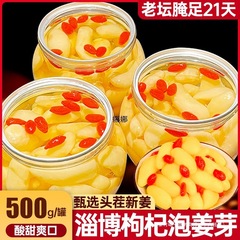 淄博枸杞泡姜芽泡菜嫩姜芽新鲜酸甜开胃腌制山东产姜嫩生姜姜片1