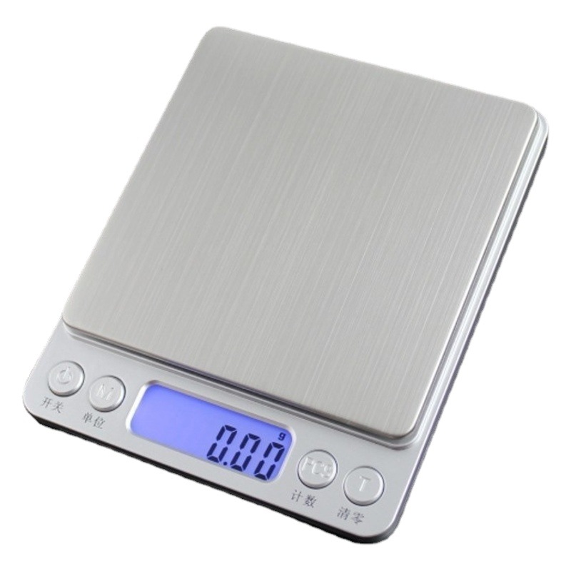 i2000 electronic scale kitchen scale baking electronic scale stainless steel jewelry scale portable scale gram scale high precision pocket scale