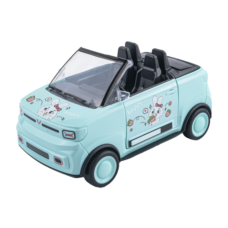 Juguete para niños dibujos animados inercia mini coche deportivo niños y niñas simulación Wuling Hongguang modelo de coche decoración al por mayor
