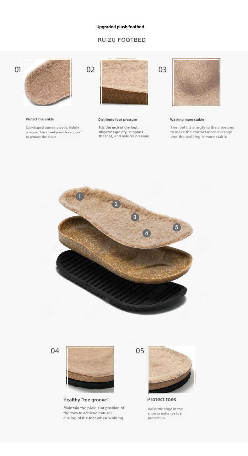 RUIZUSTOCK rudens un ziemas jauni bērnu korķa plīša apavi silti zēnu ikdienas apavi ar flīsa oderi meiteņu kokvilnas apavi_voghion.com