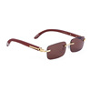 Men's fashionable sunglasses, wooden slingshot, new collection, optics