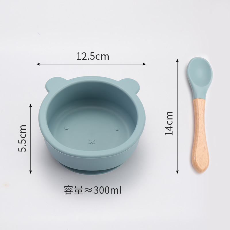 곰그릇/나무손잡이숟가락 [헤이즈블루]