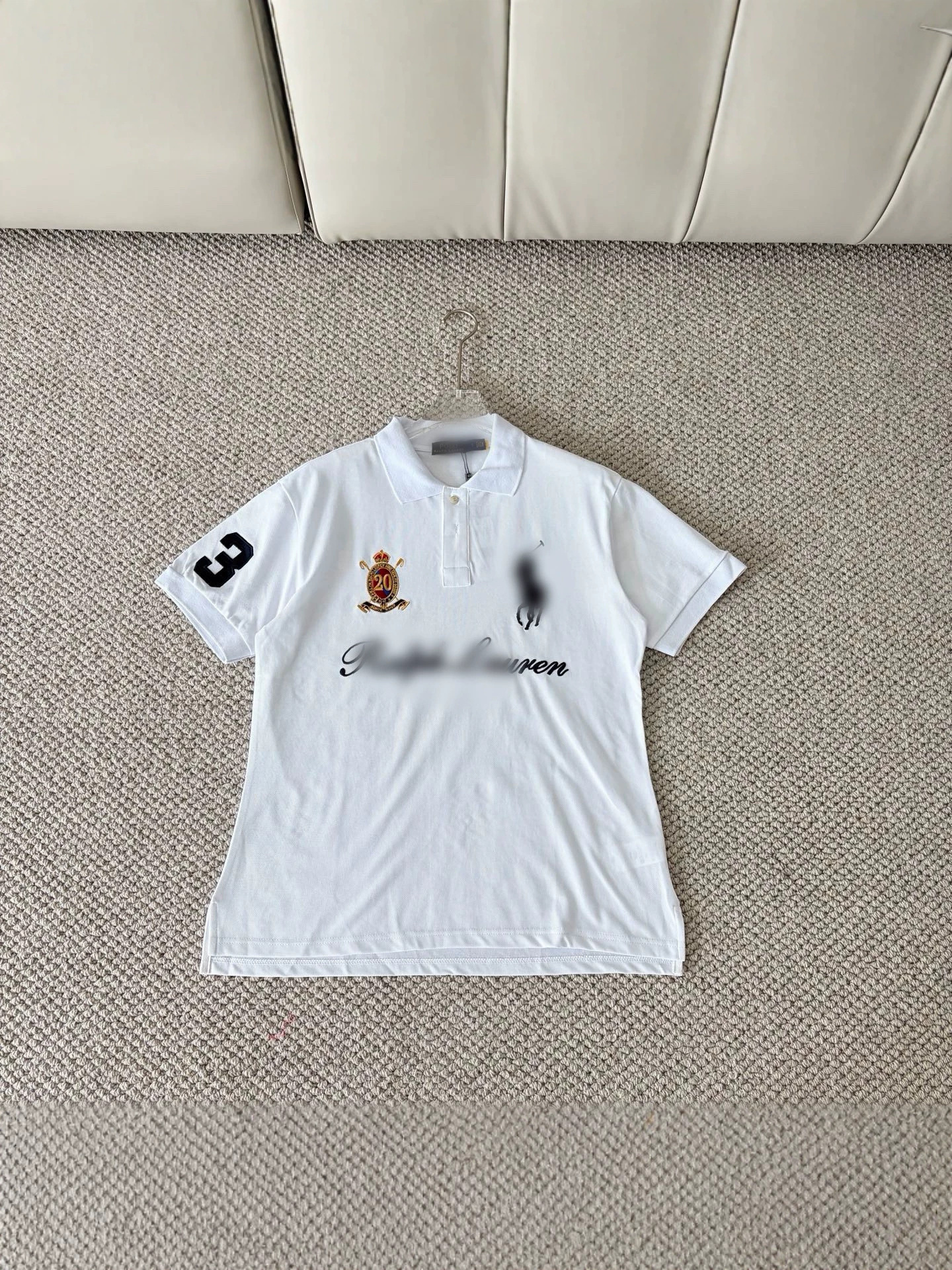 Comercio exterior transfronterizo LoveRL Big Pony edición del 20 aniversario de algodón de perla bordado polo camisa de manga corta