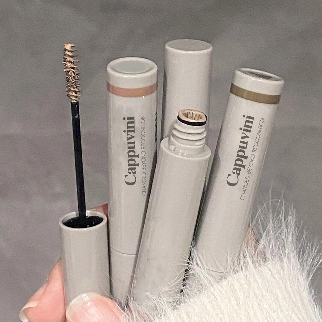 Cappuvini pequeño tubo gris tintura de cejas pasta de cejas duradera no es fácil de acumular maquillaje impermeable pasta de cejas tridimensional cosméticos al por mayor image 1