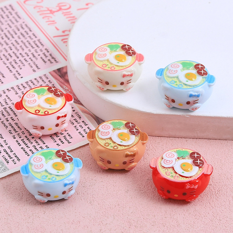アニメ立体豪華泡麺ボウルかわいいdiyクリーム樹脂アクセサリーアクセサリー材料卸売り|undefined