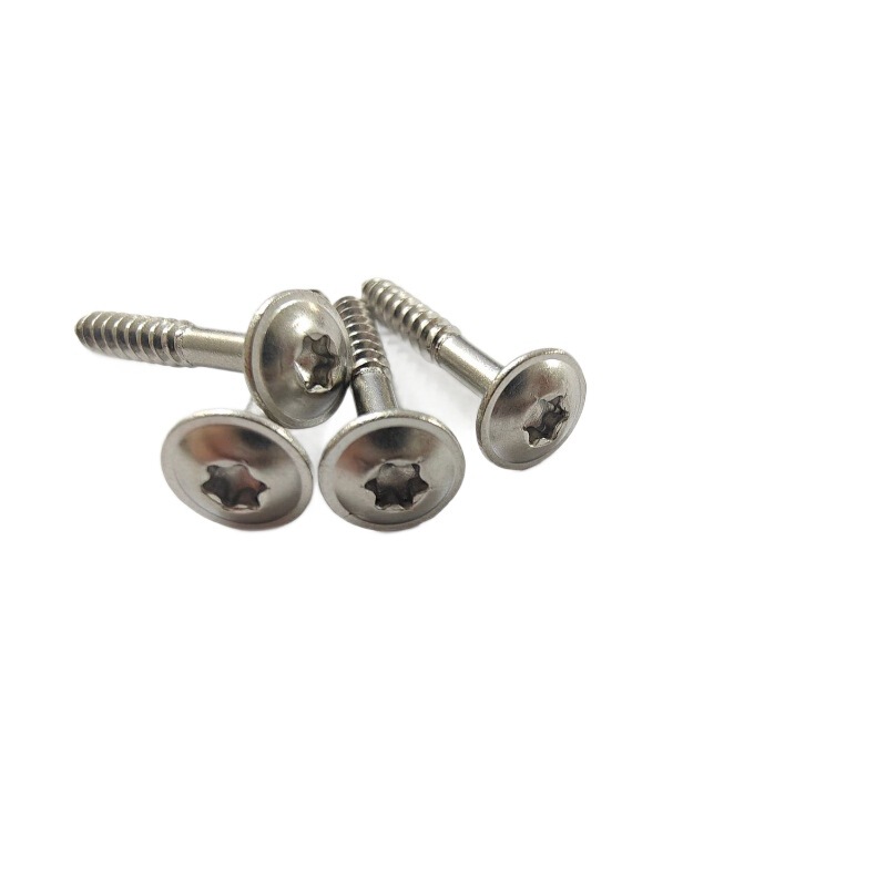 Manufacturer of Round Head Self-Tapping Stainless Steel Screws with Washer Head, M4*28Pwa, Non-Standard Custom-Made