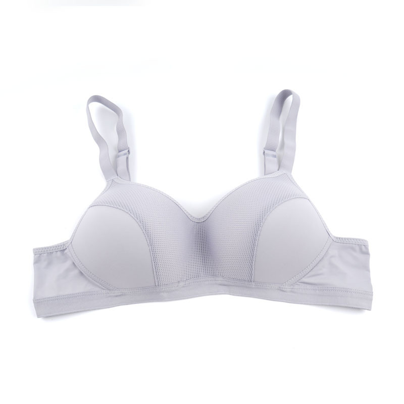 Nuevo aire fresco sin anillo de acero ropa interior cerrada lateral cero esclavitud ultra delgada sujetador cómodo de tamaño grande sujetador de una pieza