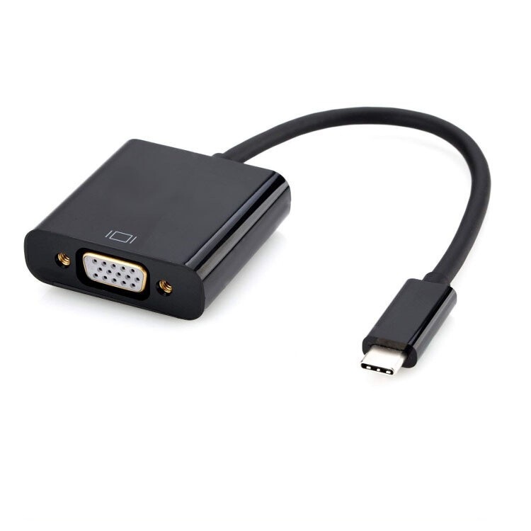 1080P HD USB3.1 Type-C to VGA Converter Type C to VGA Video Cable Adapter